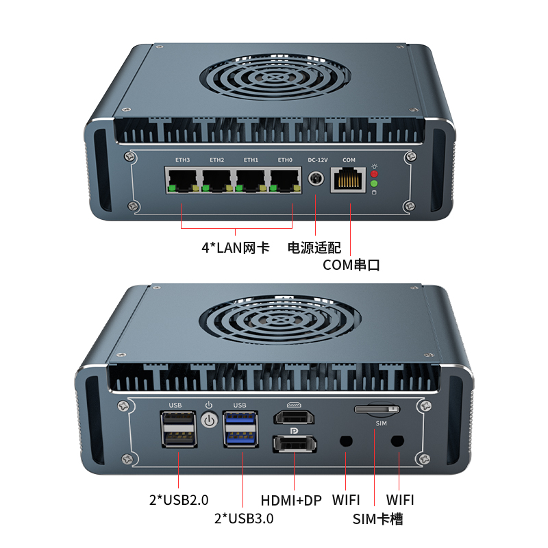 2.5G Fan Mini PC Router 13620H - Pfsense Firewall Router 2.5G 4 I226 review and price